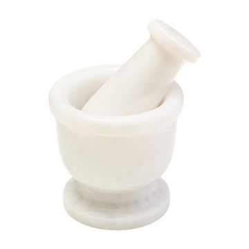 Marbura White Marble Mortar & Pestle