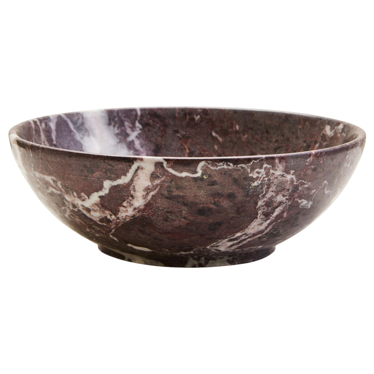 Marbura Red & White Marble Bowl