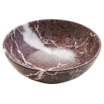 Marbura Red & White Marble Bowl