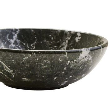 Marbura Black & White Marble Bowl