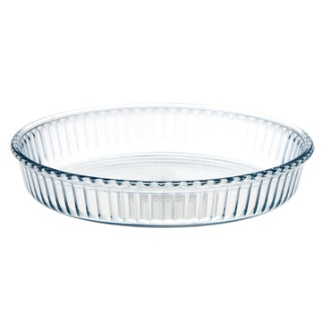 Borcam Clear Glass 26cm Tart Pie Oven Food Baking Dish Tray