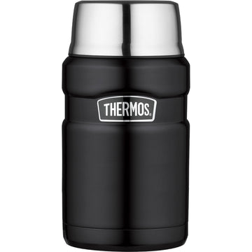 Thermos 710ml Matt Black Food Flask