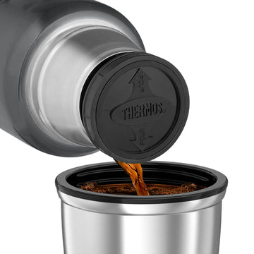 Thermos 470ml Gun Metal Grey  Vacuum Flask