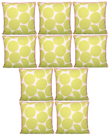 10pc Outdoor Cushion Cover Pink Green