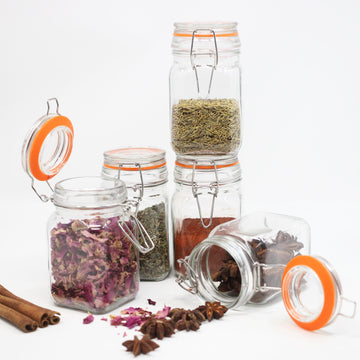Clear Airtight Spice Jar