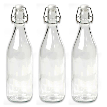 3pcs Tala 1 Litre Glass Cordial Bottle Storage
