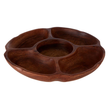 Koro Acacia Five Section Round Serving Dish
