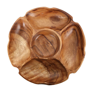 Koro Acacia Five Section Round Serving Dish