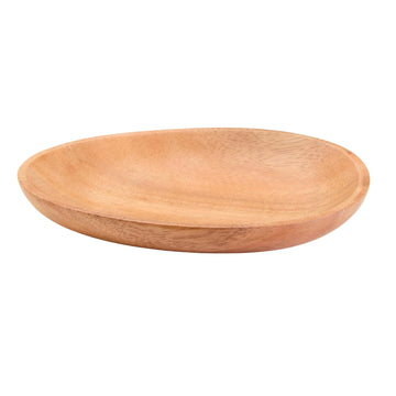 Koro Acacia Wood Small Oval Plate