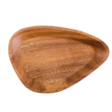 Koro Acacia Small Curved Triangular Serving Dish