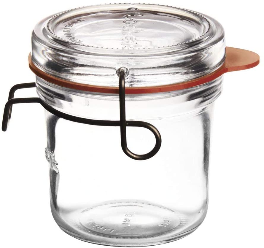 Luigi Bormioli 200ml Glass Food Storage With Silicone Lid