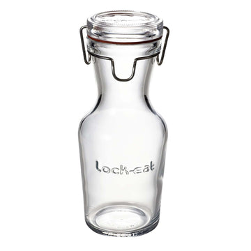 Luigi Bormioli 500ml Glass Bottle Jar Silicone Seal Lid