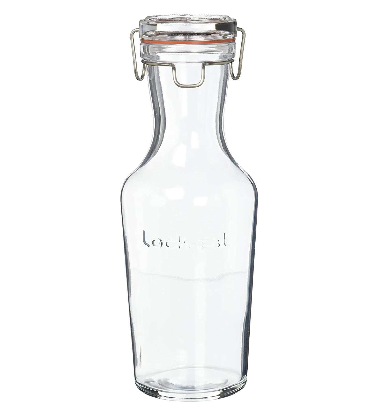 Luigi Bormioli 1000ml Glass Bottle Jar Silicone Seal Lid
