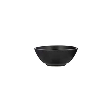 17cm Round Ceramic  Classic Black Food Bowl