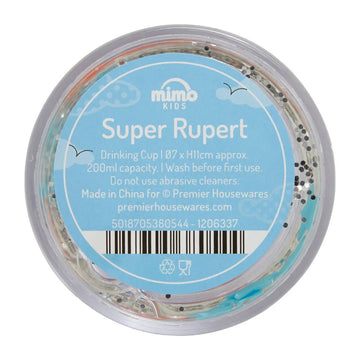 Mimo Super Rupert Glitter Design 200ml Kids Drinking Cup