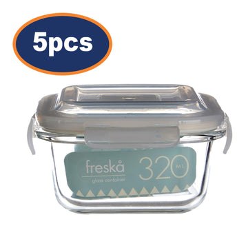 Freska 3pcs Borosilicate Glass Lunch Boxes
