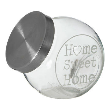 3pc 700ml Glass Storage Candy Jar with Metal Lid Set