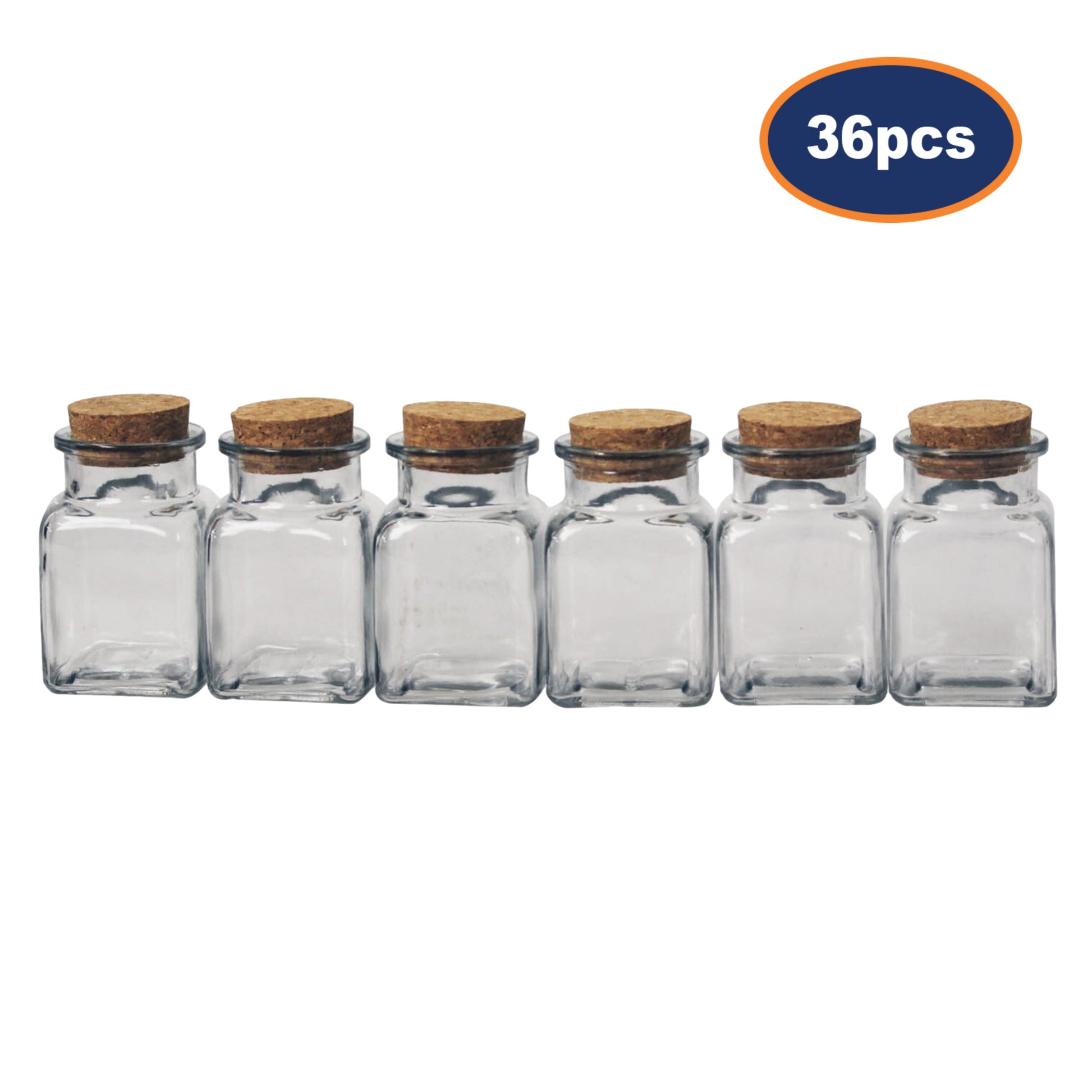 36pcs Tromso  150ml Square Glass Jars