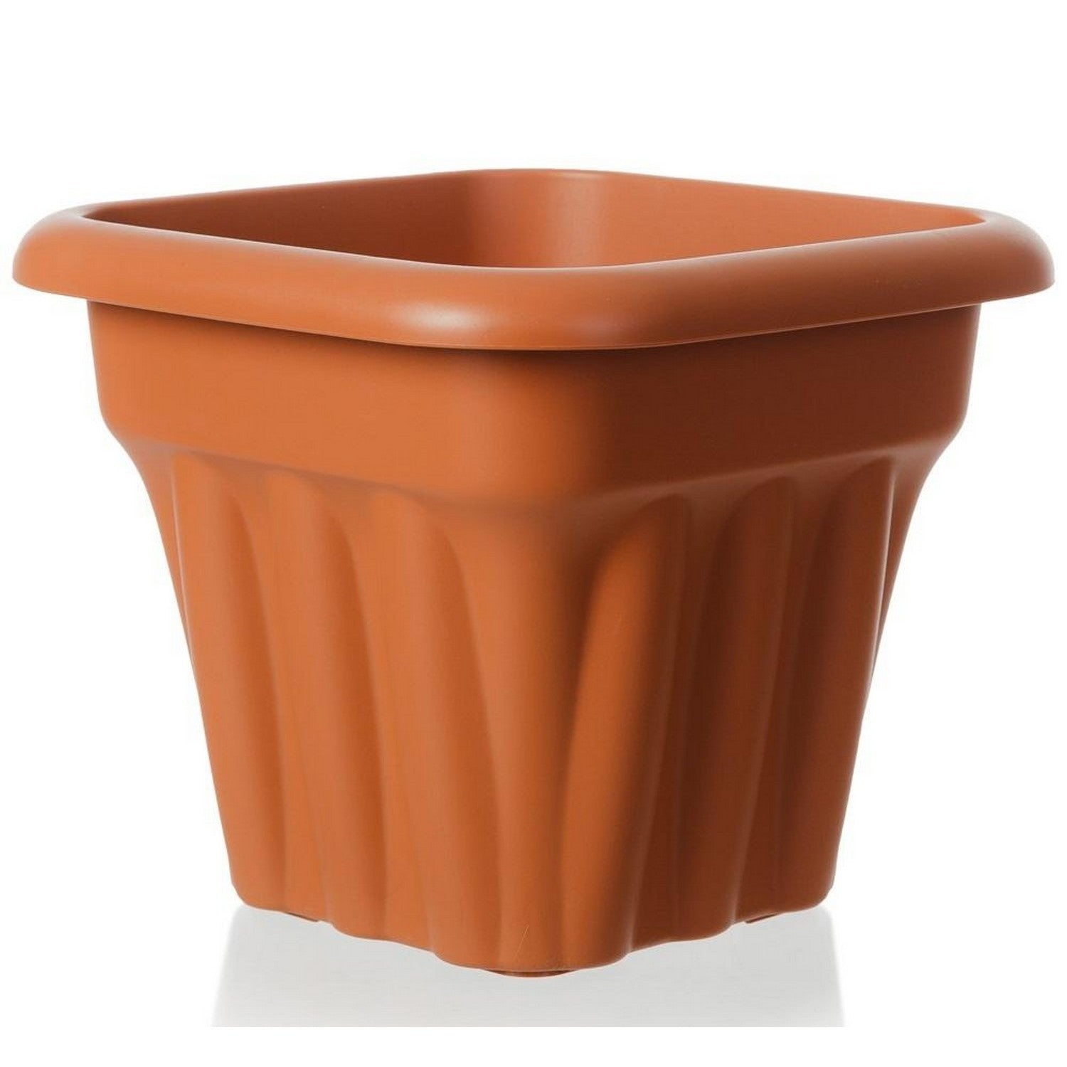 Vista 25cm Brown Square Planter