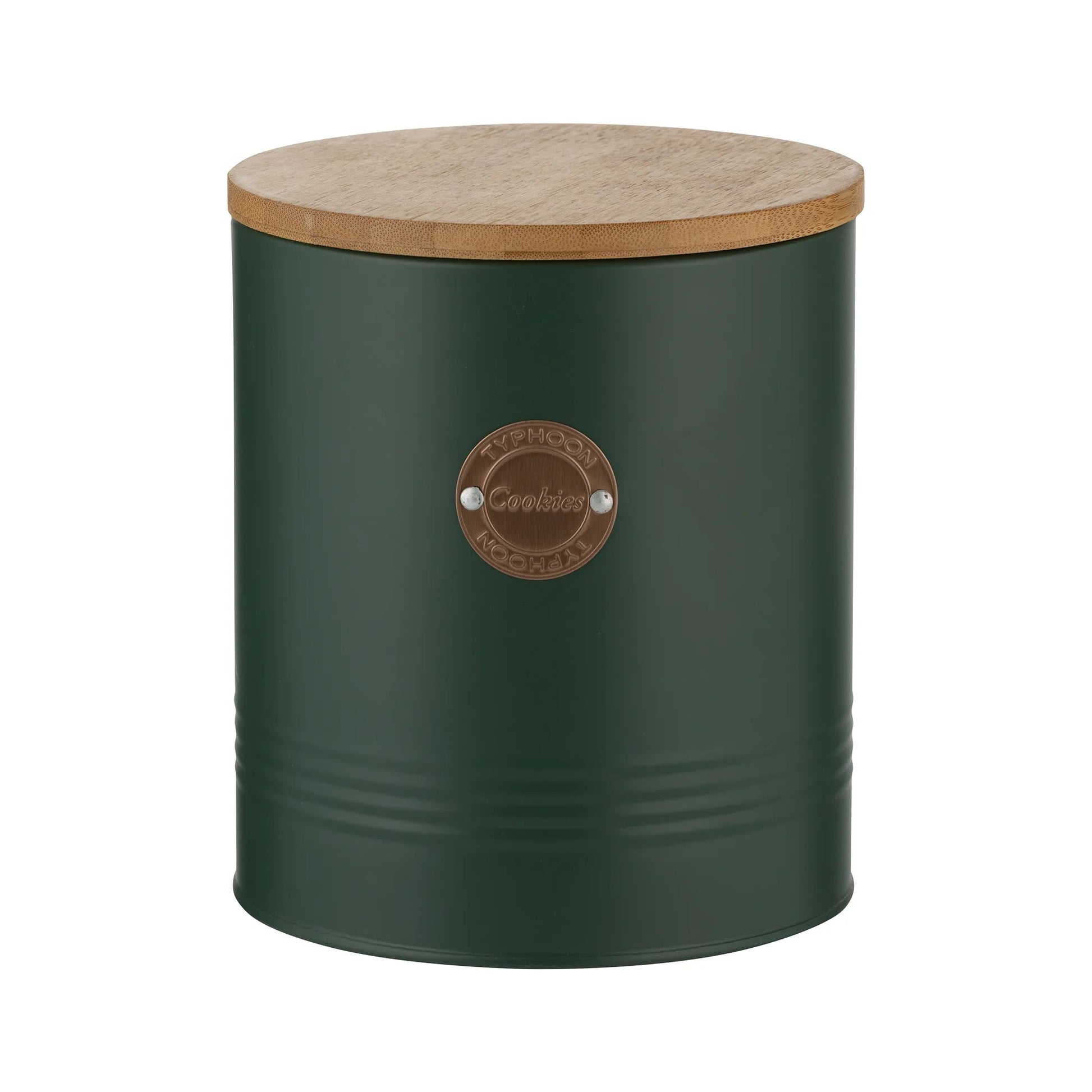 Green Biscuit Tin Canister