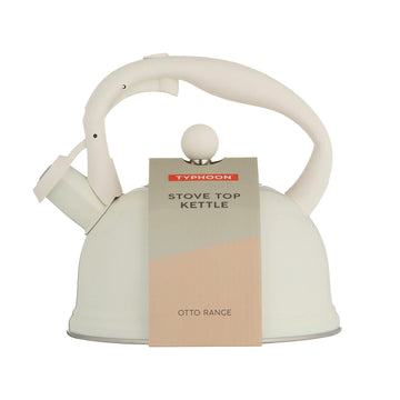 Typhoon Otto 1.8L Cream Stovetop Whistling Kettle
