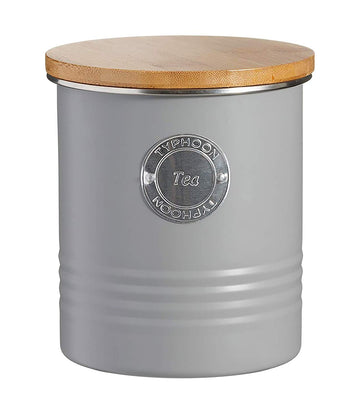 Typhoon Living Grey Tin Tea Canister