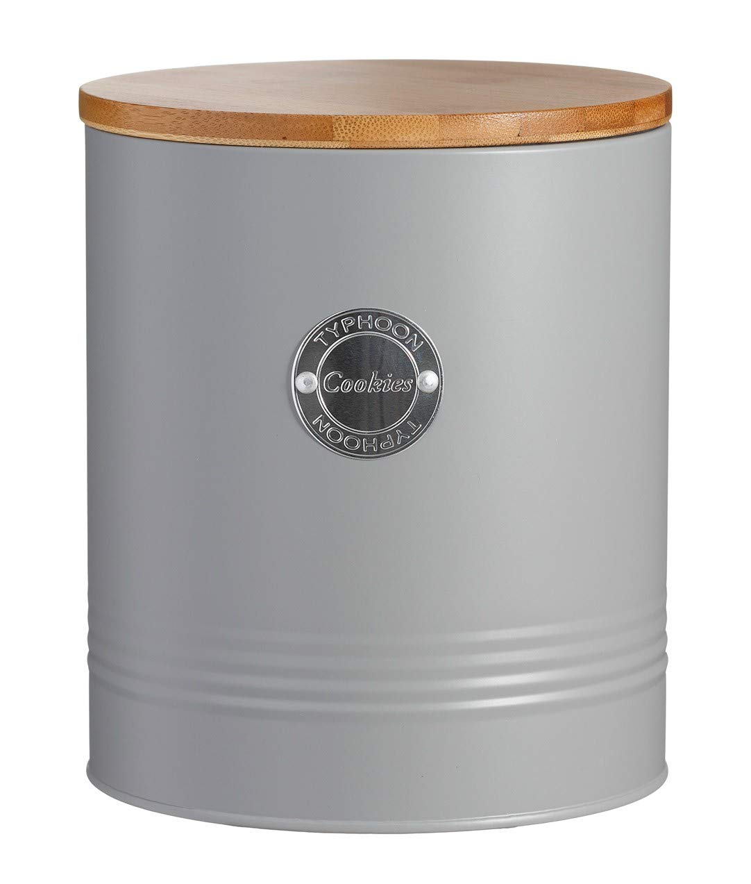 Typhoon Living Grey Airtight Biscuit Cookie Canister