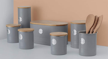 Typhoon Living Grey Tall Pasta Storage Canister