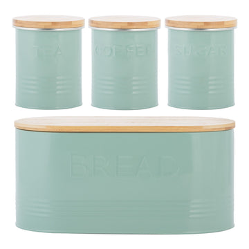 Typhoon Essential Pistachio Tea Coffee Storage Canisters Set