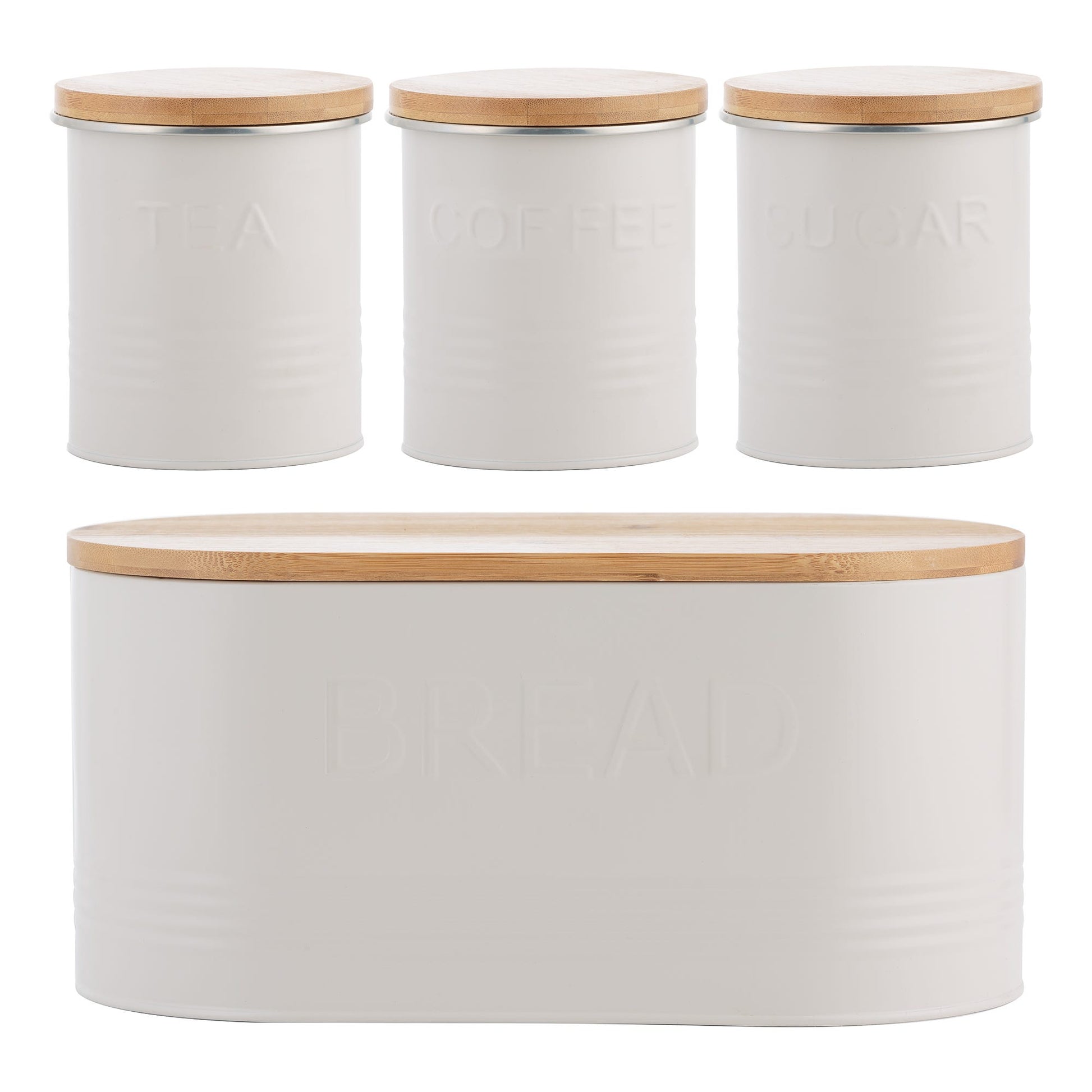 Typhoon Essential Oatmeal Tea Coffee Storage Canisters Set