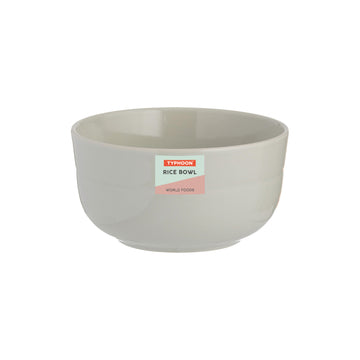 World Foods Grey Minimalist Rice Asian Bowl