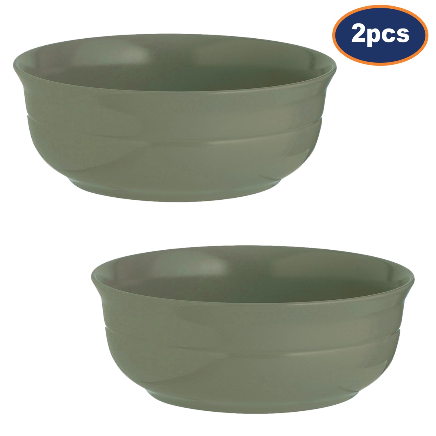 2Pcs World Foods Green Minimalist Ramen Noodles Bowl