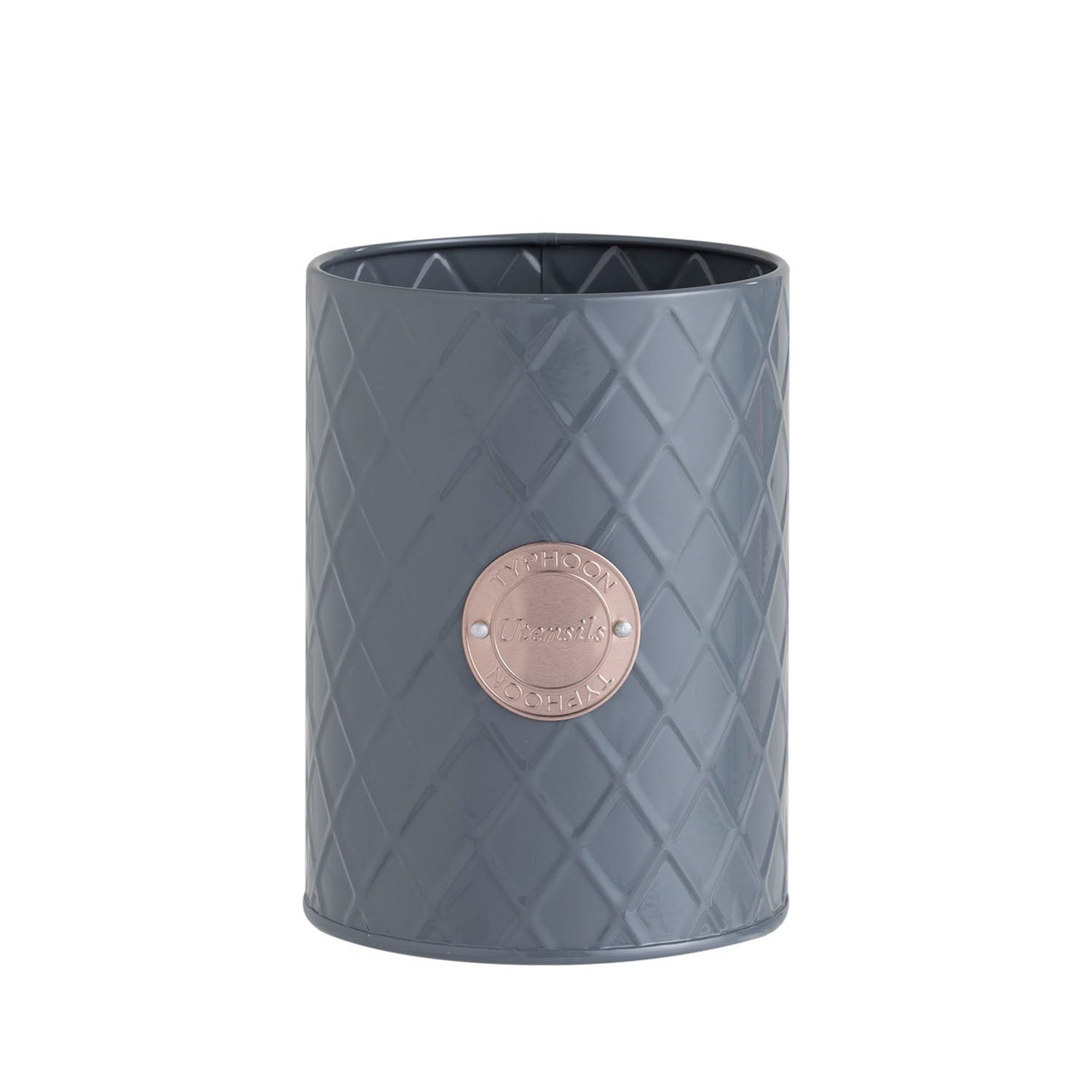 Henrik Copper Grey Utensil Holder Jar