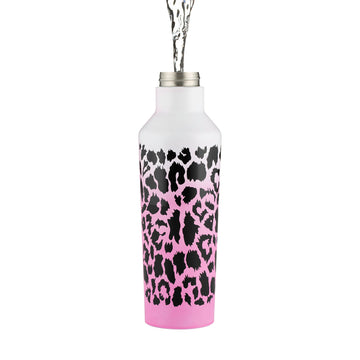 Typhoon Pure 800ml Metal Leopard Water Gym Drinking Bottle