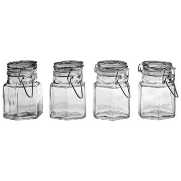 Hayden 4-Piece Glass Spice Jars Set