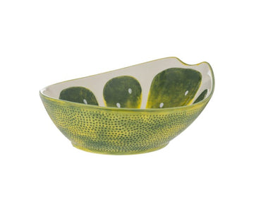 28cm Green Lime Oval Shaped Serving Bowl