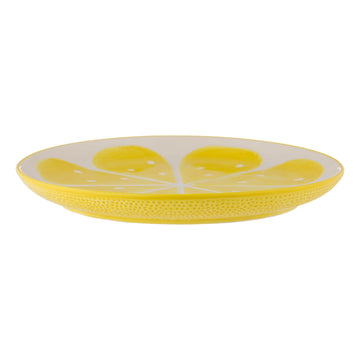 World Foods 28cm Yellow Lemon Ceramic Platter