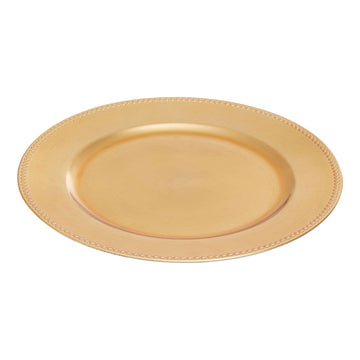Dia Gold Charger Plate With Round Dots