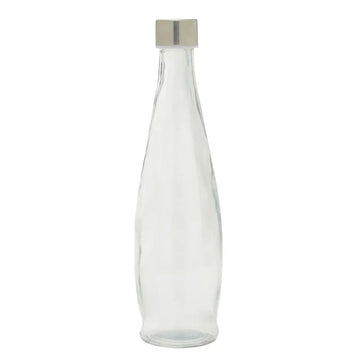 1000ml Glass Bottle with Screw Top Lid Tapered Design