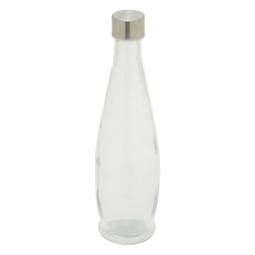 6pcs 1000ml Glass Bottles with Screw Top Lid Tapered Design