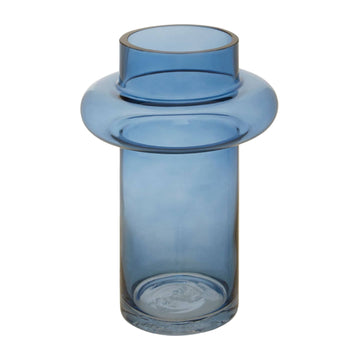 Sabrina Small Blue Glass Vase