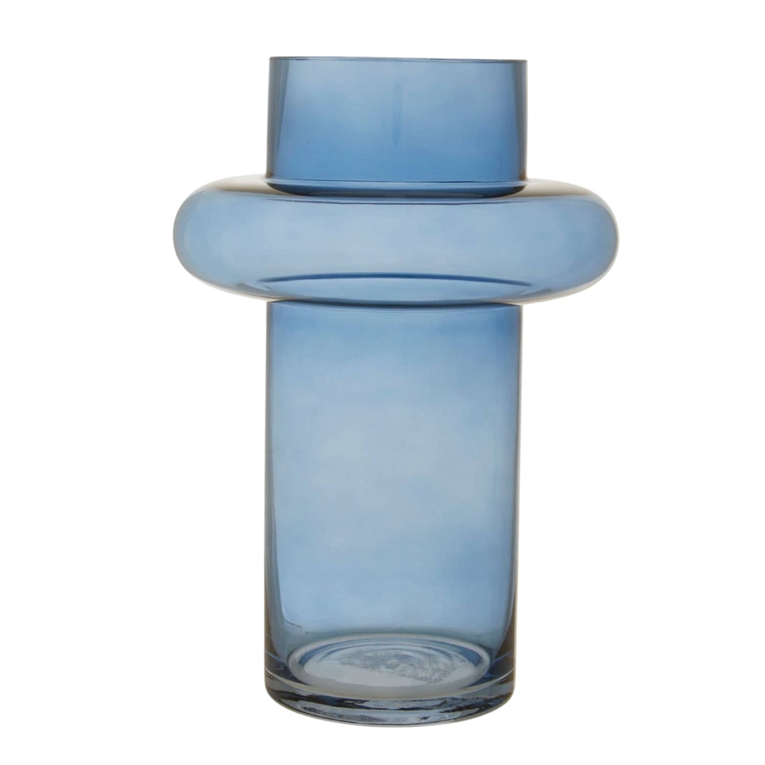 Sabrina Large Blue Glass Vase