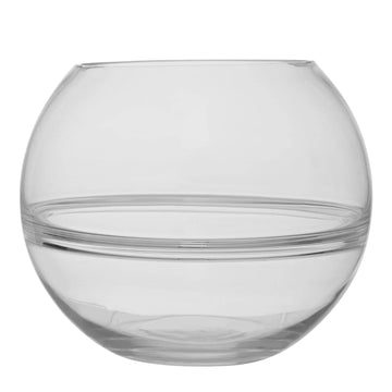 Optica Clear Glass Round Vase