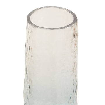 Brann Large Blue Ombre Glass Vase
