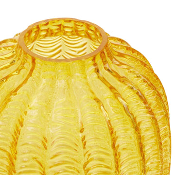 Briosa Small Yellow Glass Vase