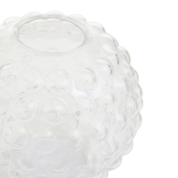 Ballo Small Round Clear Glass Vase