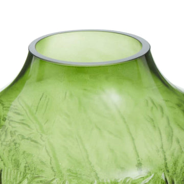 Corin Large Botanical Green Glass Vase