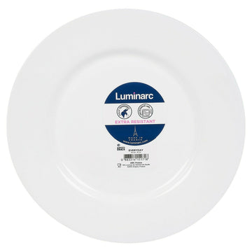 Luminarc Dajar 24cm Opal Plate Round Table Dining Server