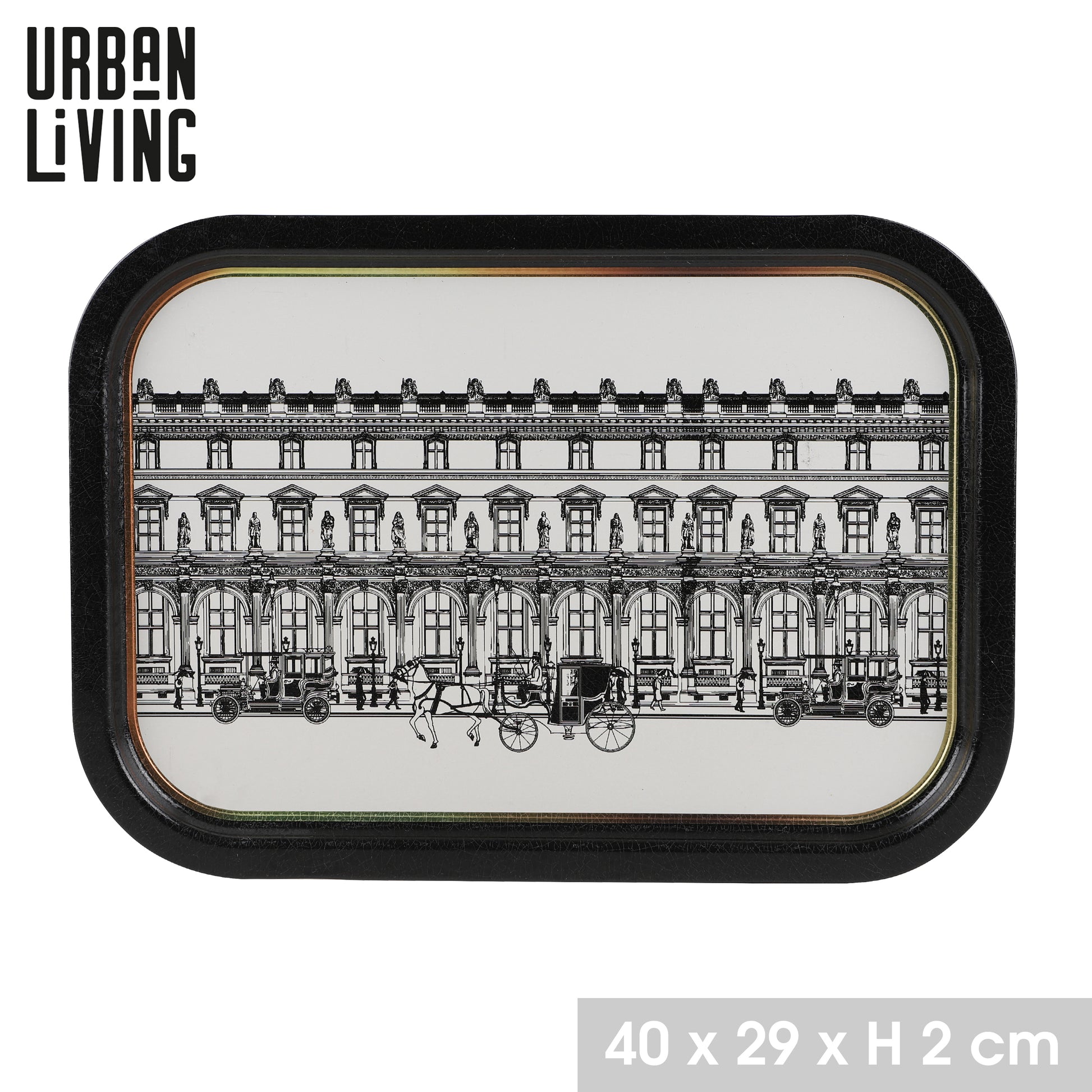 Urban Living Rectangular Metal Serving Tray