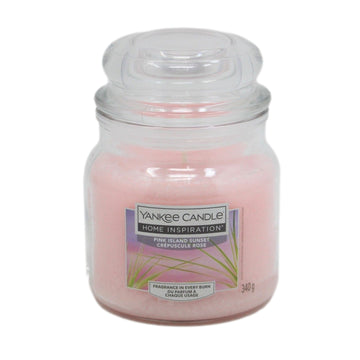 Pink Island Sunset Yankee Scented Candle Jar